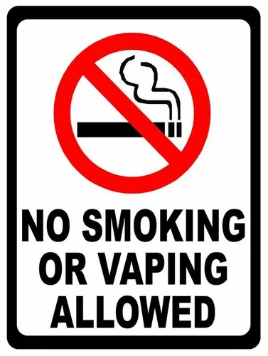 Vaping Area - Placa/letreiro de metal com tema retrô:
