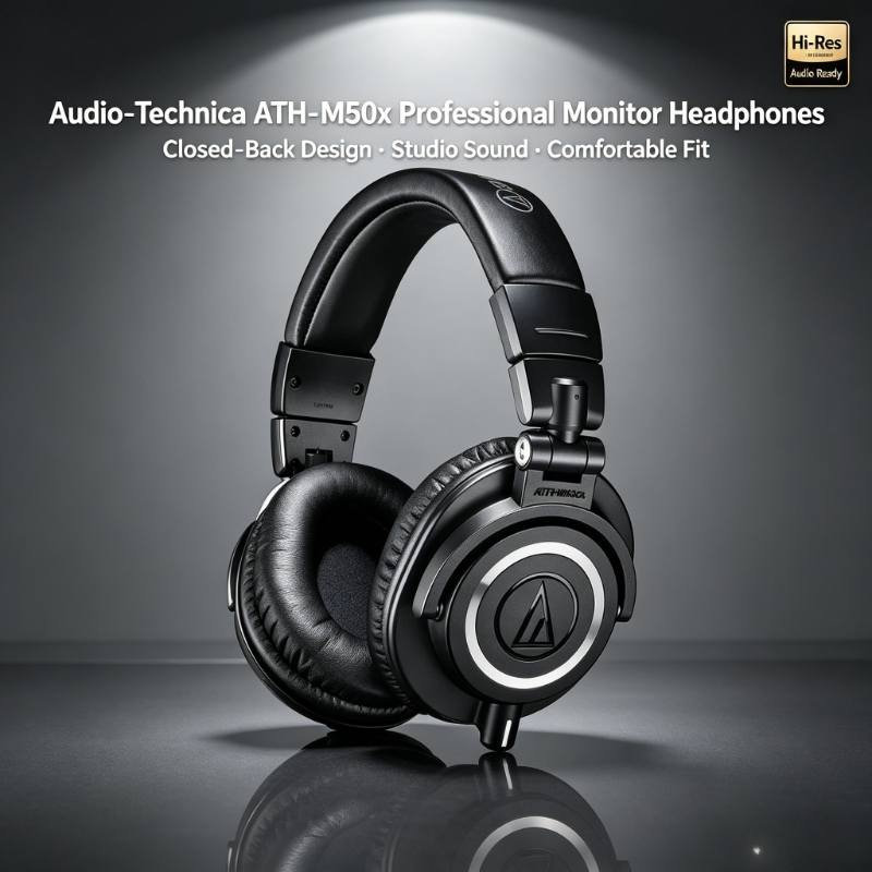 Fones de Ouvido Profissionais  - Audio Technica Headphone Ath-M50X avaliação e preço