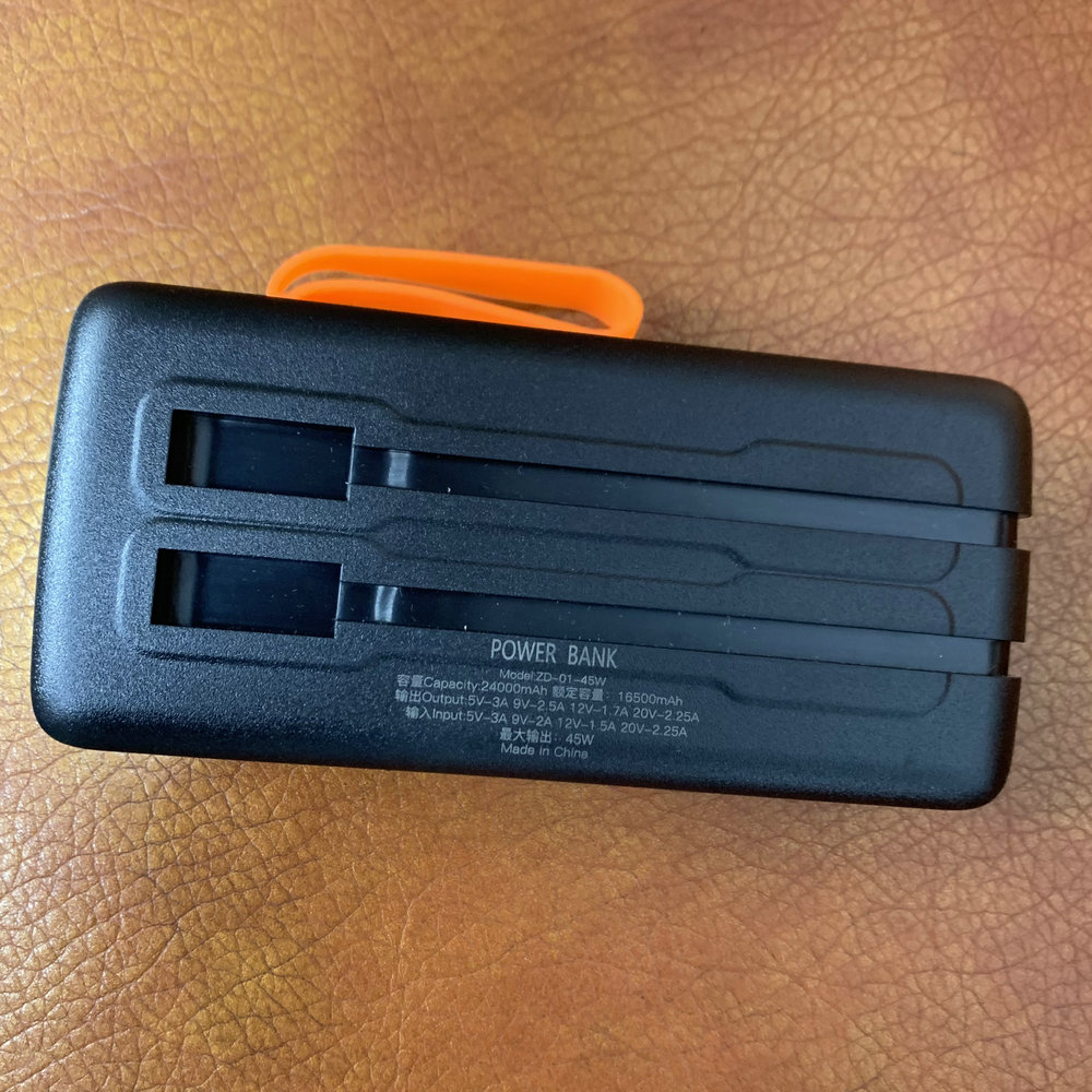 Capa de banco de potência 45w  - Battery Case Storage avaliação e preço